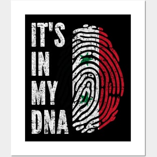 IT'S IN MY DNA Syria Flag Syrian Roots Posters and Art